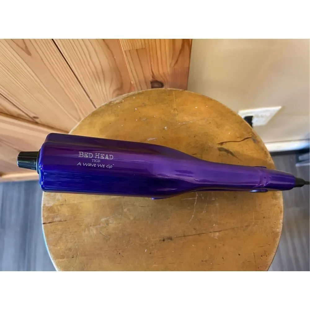 TIGI Bed Head A Wave We Go Hair Waver PURPLE Curling Beachy Waves Iron Styler (8